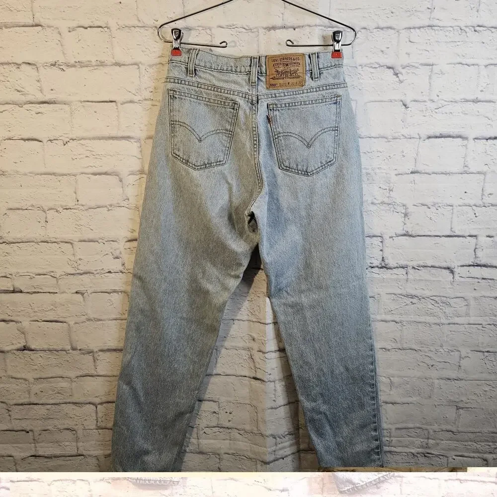 Levi's 550 Relaxed Fit Mens Jeans 30x32 (28x29.5) Light Wash 90's